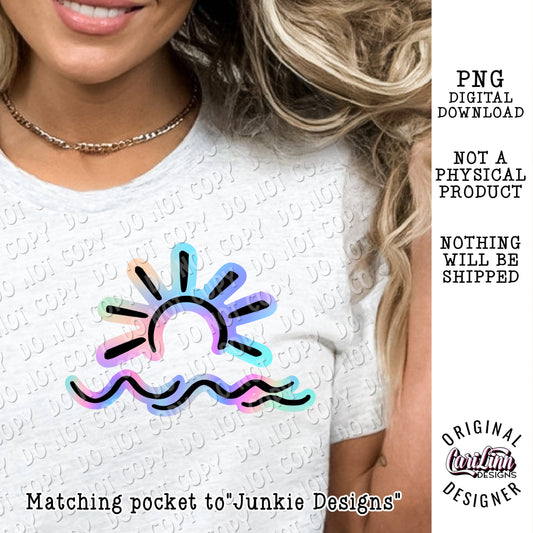 Matching Pocket to "Junkie Designs" , PNG Digital Download for Sublimation, DTF, DTG