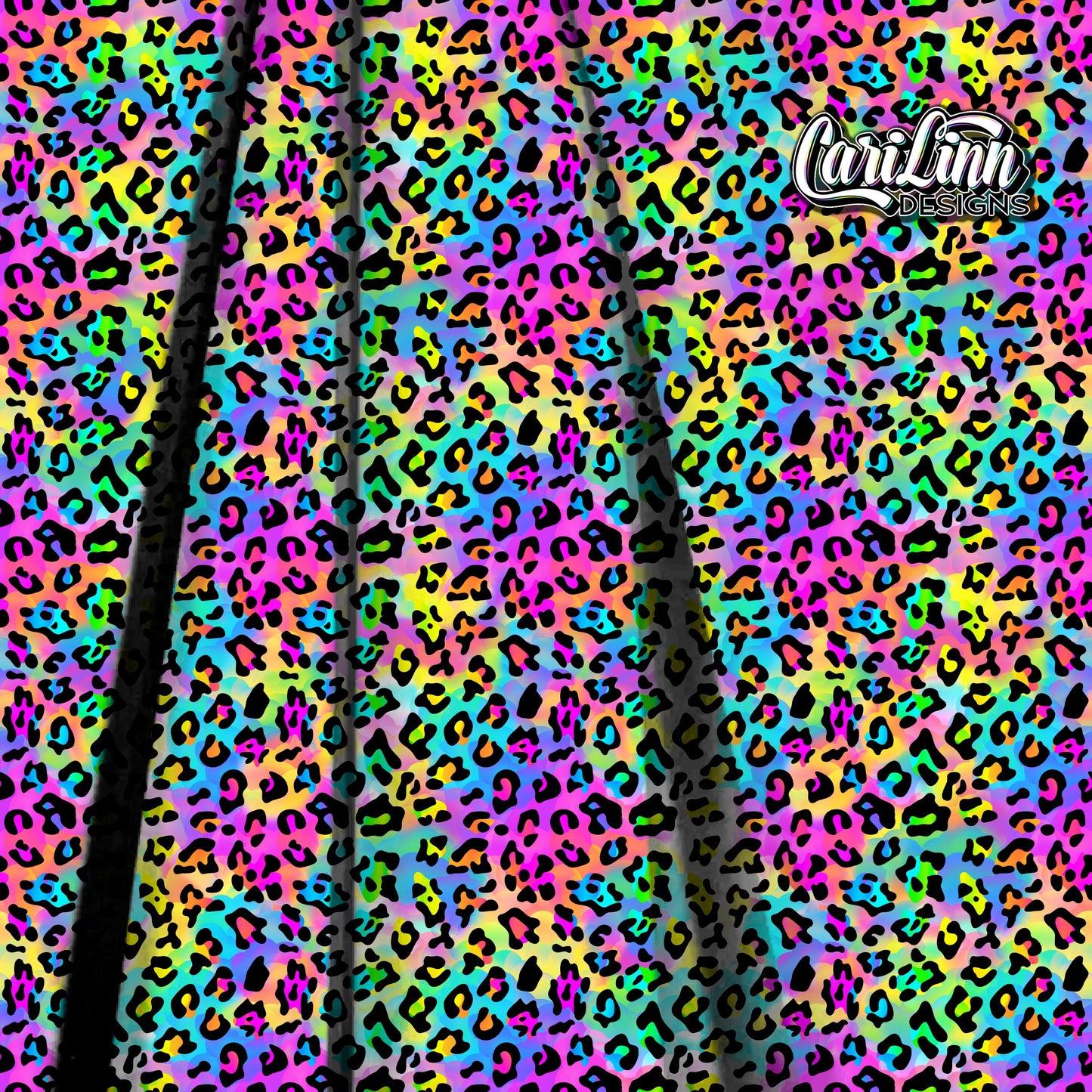 Seamless Pattern Rainbow Leopard