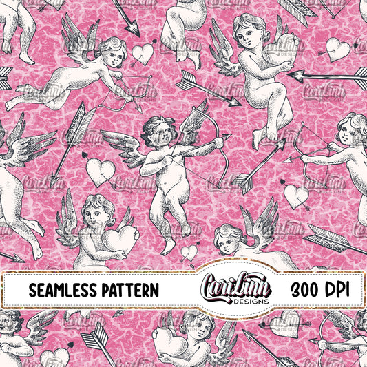 Seamless Pattern Cupid